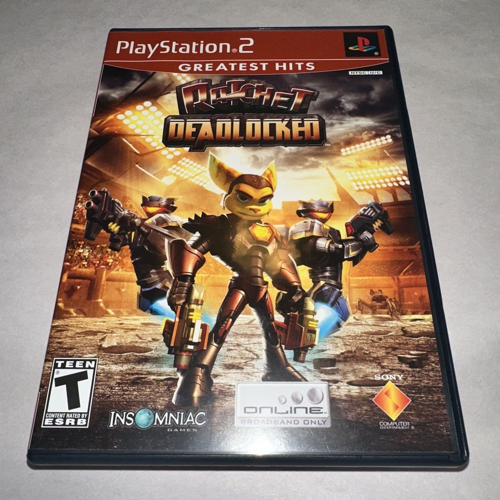 Ratchet Deadlocked [Greatest Hits] Playstation 2 2005 Complete w/ Manual CIB VGC